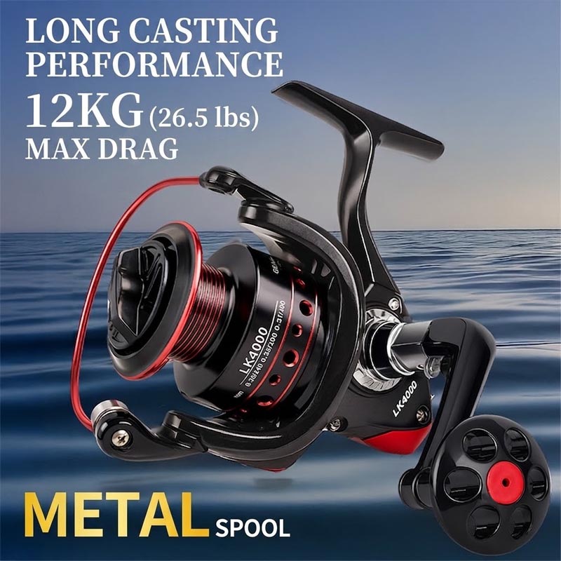 Heavy Equipment Tires - Full Metal Spinning Fishing Reel, Heavy