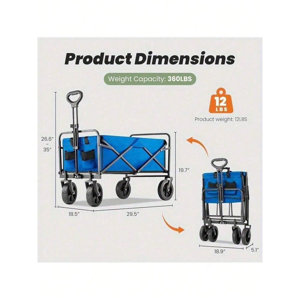 Heavy Duty Folding Utility Wag - Heavy Equipment Tires ulasan dan harga
